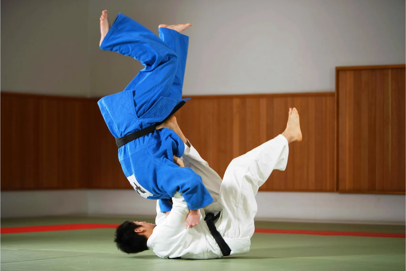 Judo-Training in der Halle