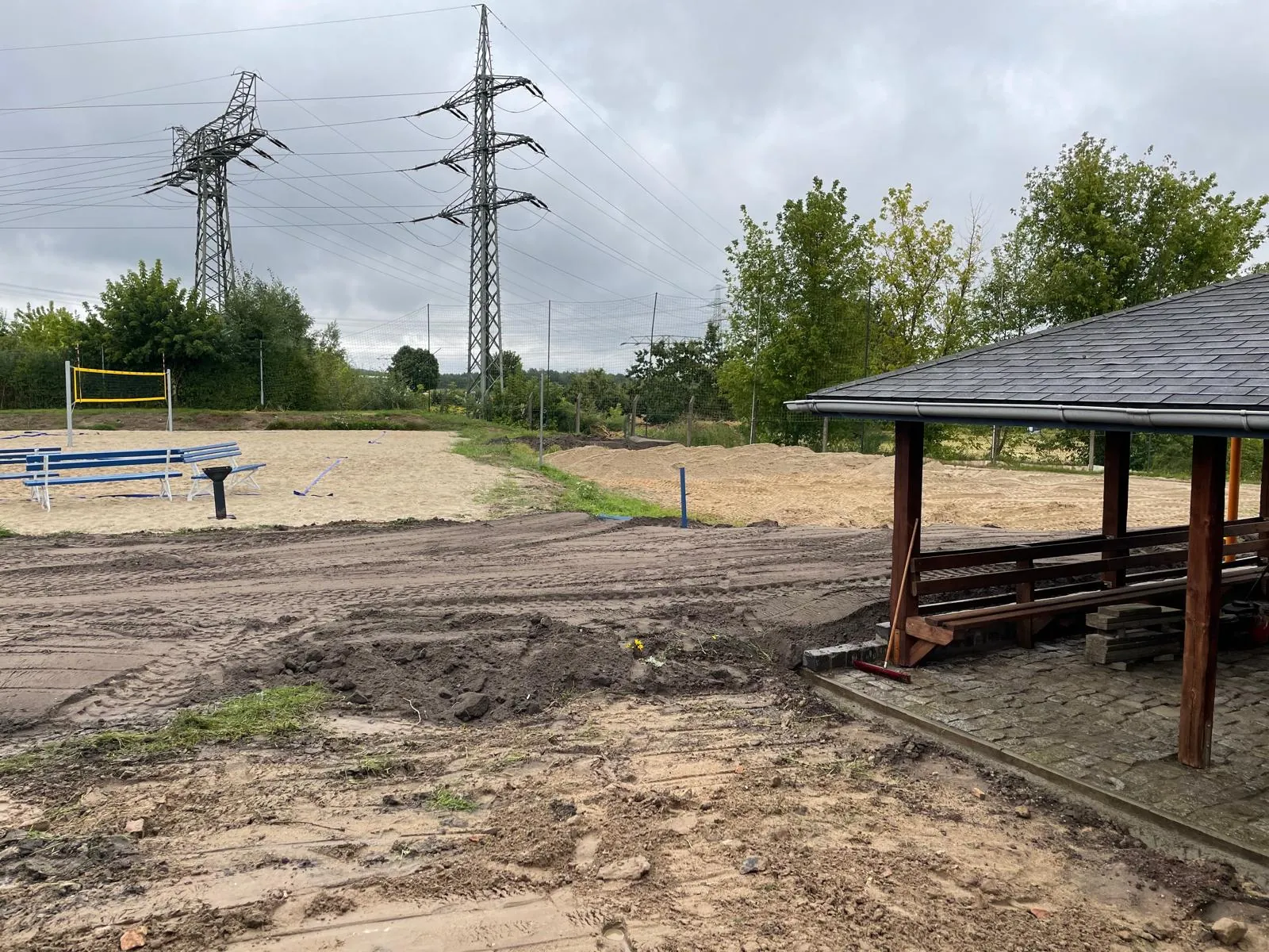 Das fertige Beachfeld am Vereinsheim